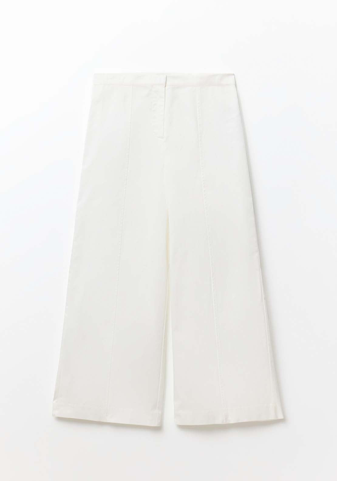 Sfera Culotte Trousers - White 4 Shaws Department Stores