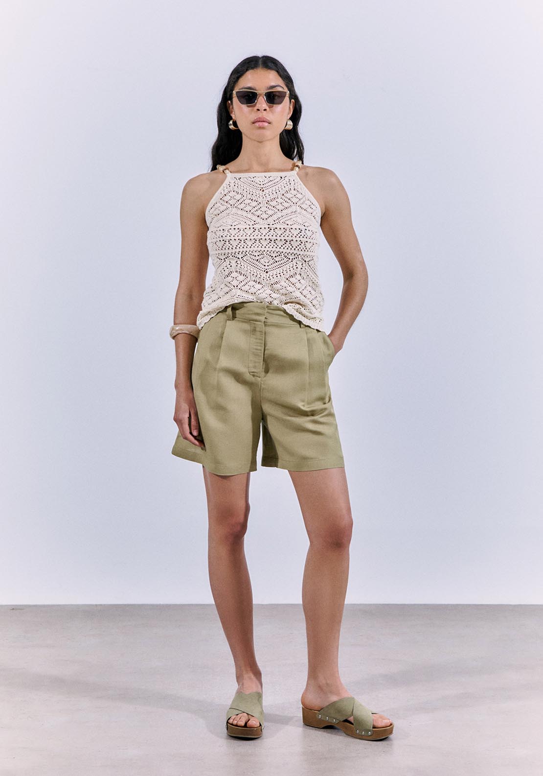 Sfera Fluid Bermuda Shorts - Camel 5 Shaws Department Stores