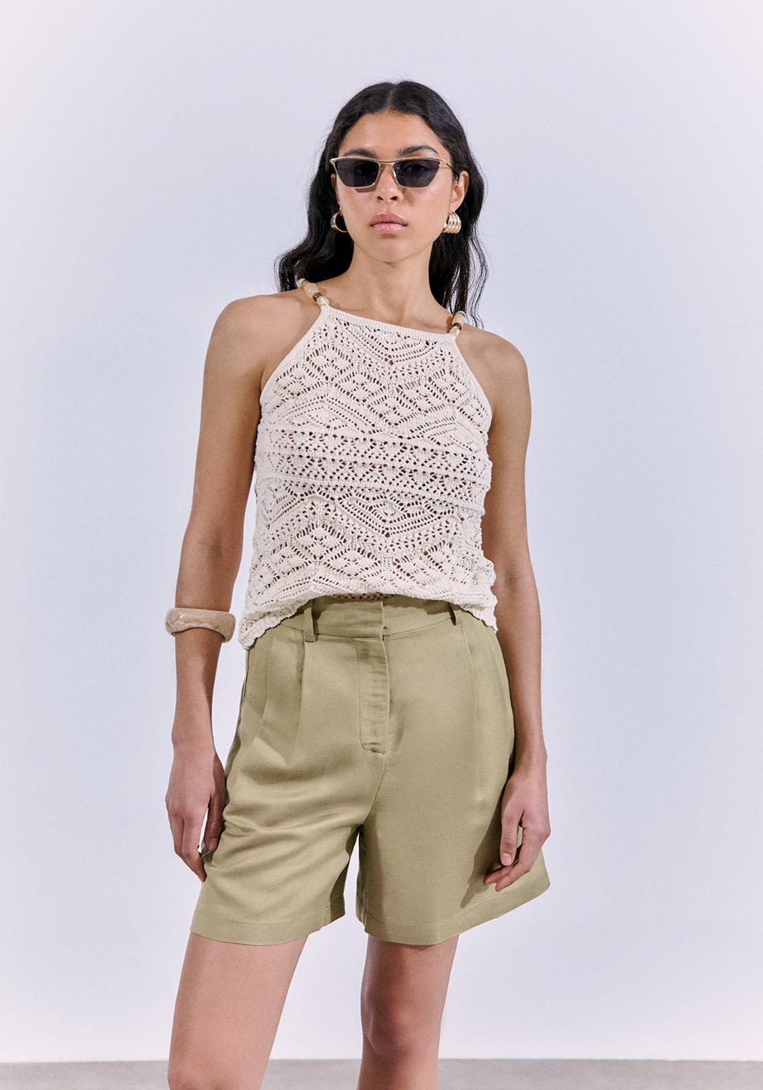 Sfera Fluid Bermuda Shorts - Camel 3 Shaws Department Stores