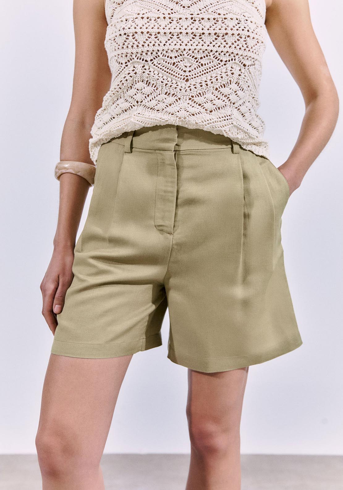 Sfera Fluid Bermuda Shorts - Camel 1 Shaws Department Stores