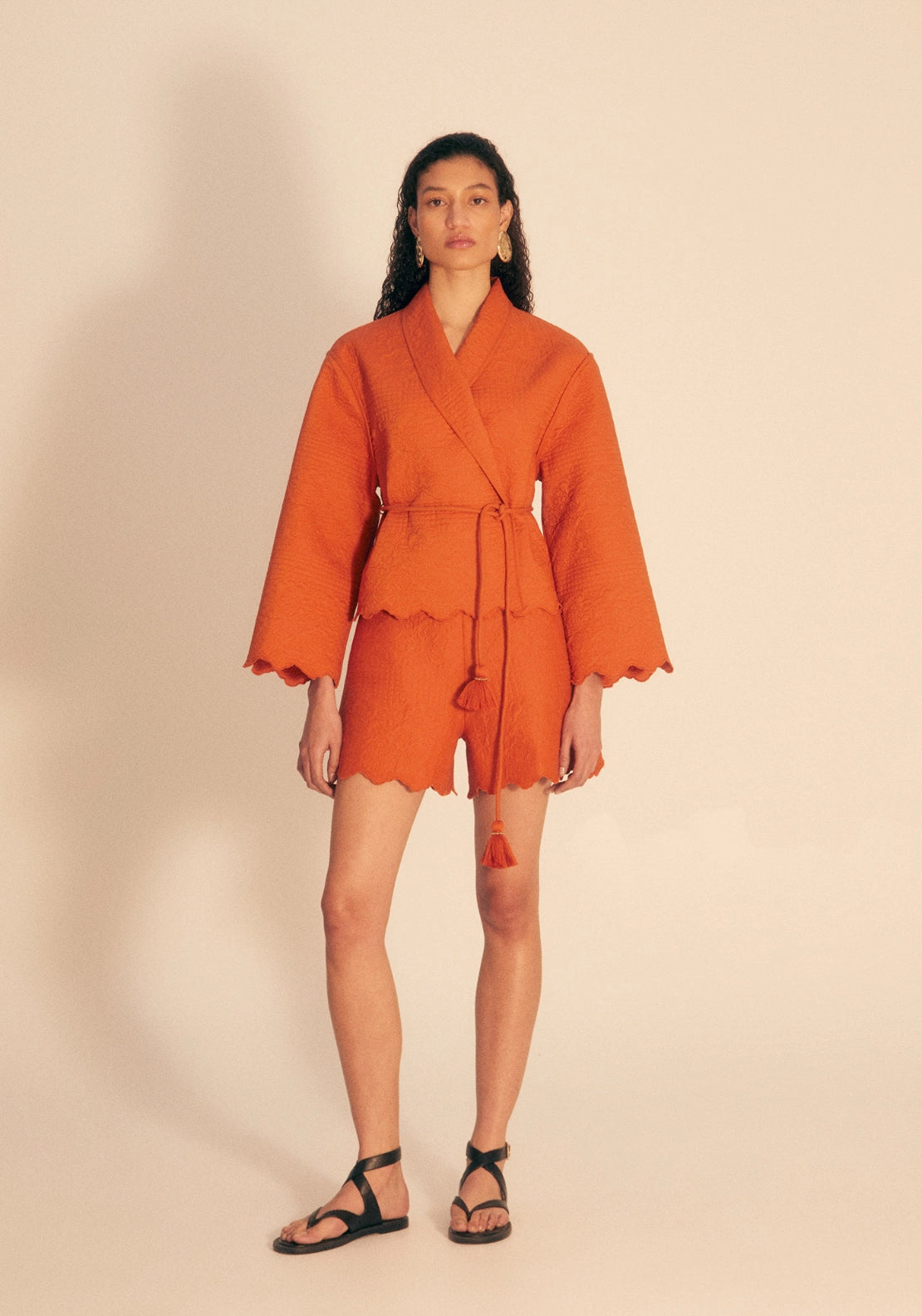Quilted Shorts - Saffron