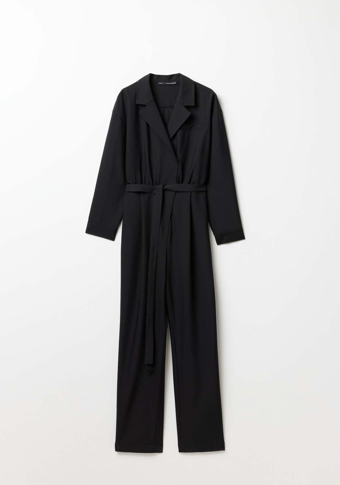 Sfera Belted Jumpsuit - Black 10 Shaws Department Stores