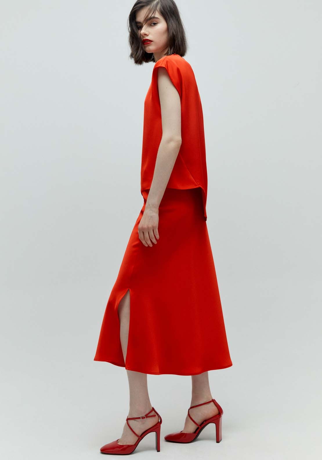Sfera Camisole skirt - Red 2 Shaws Department Stores
