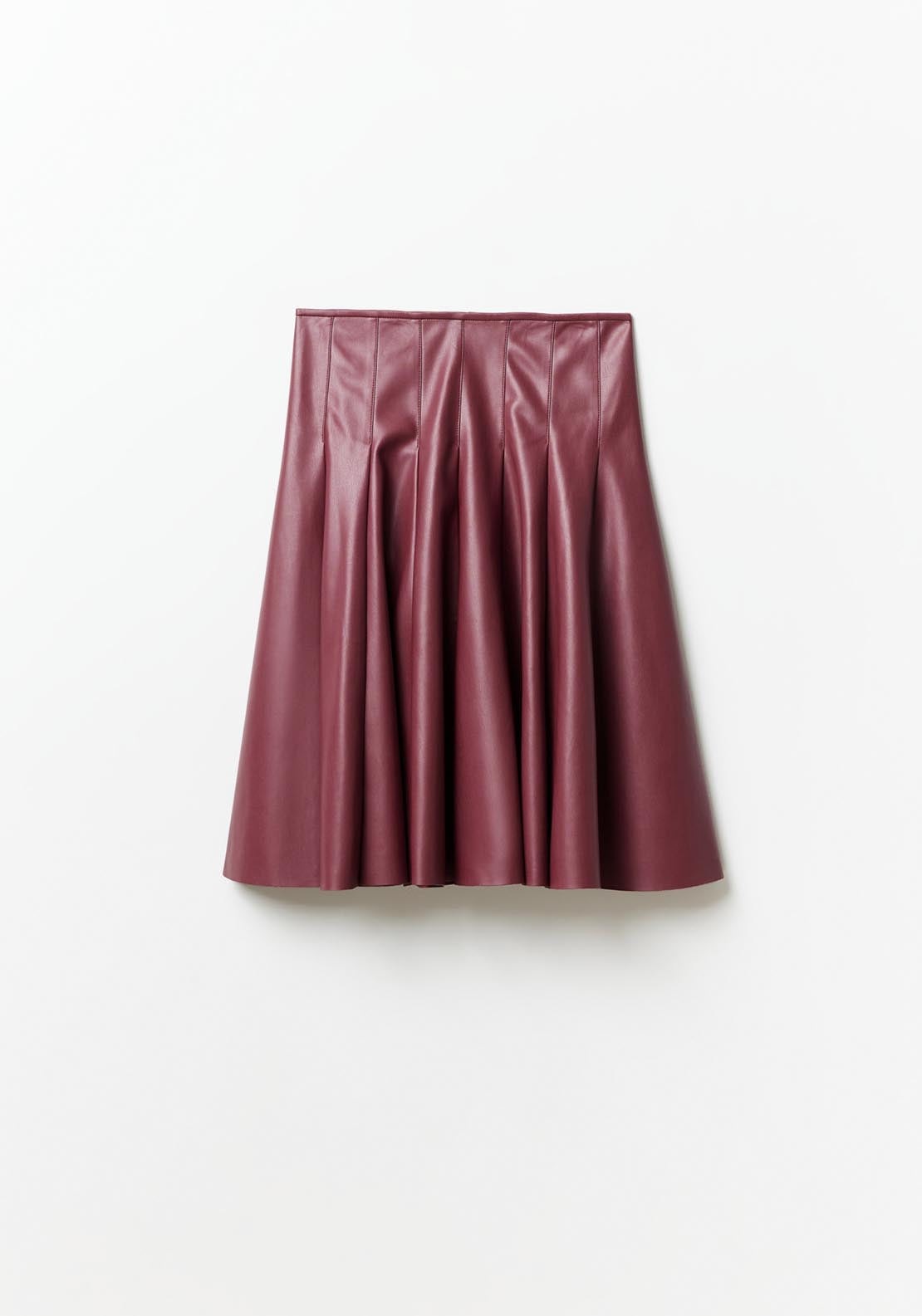 Sfera Marsala flared skirt - Maroon 6 Shaws Department Stores