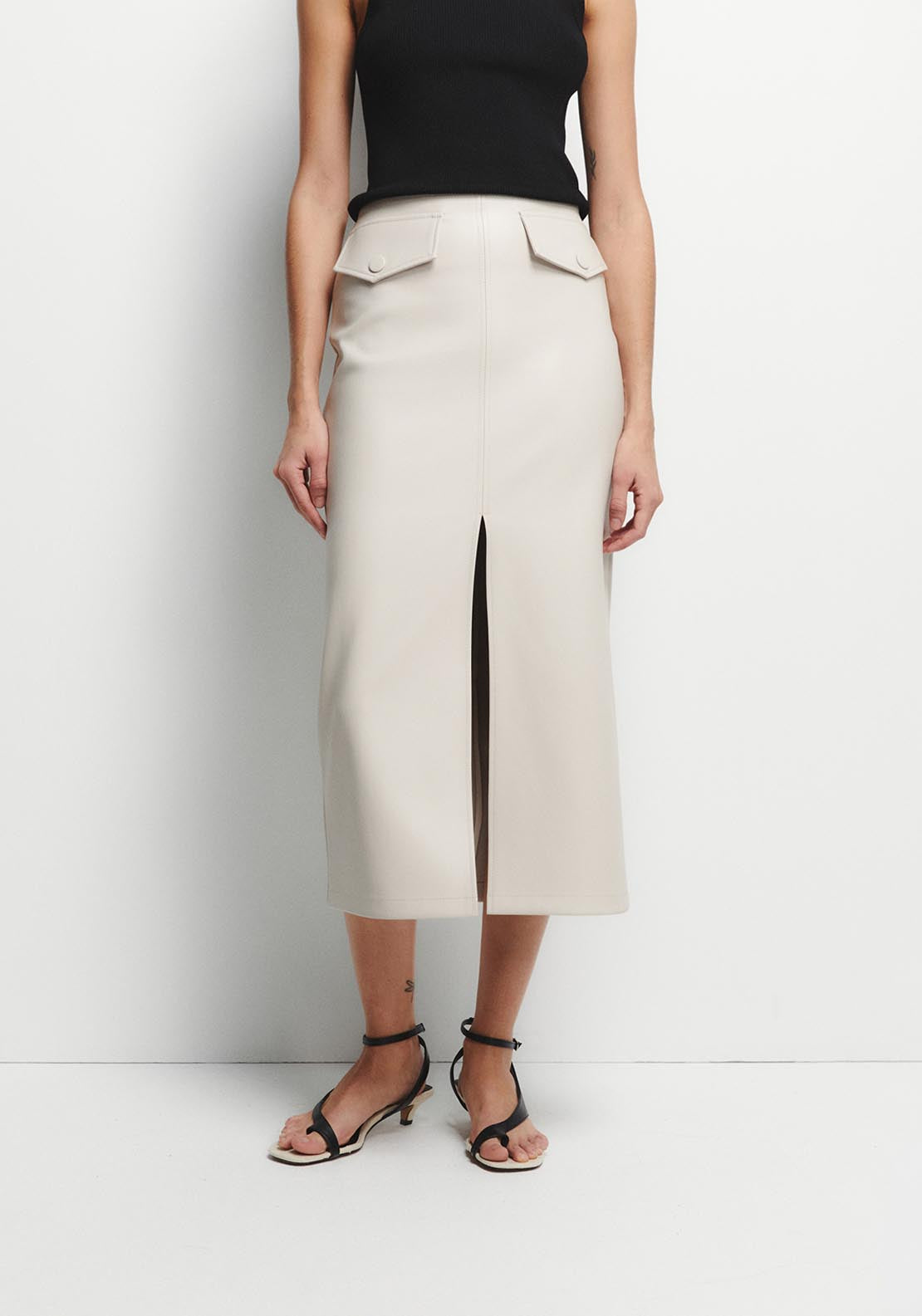 Tube Midi Skirt - Cream