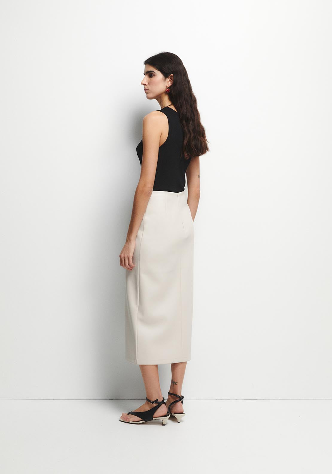 Tube Midi Skirt - Cream
