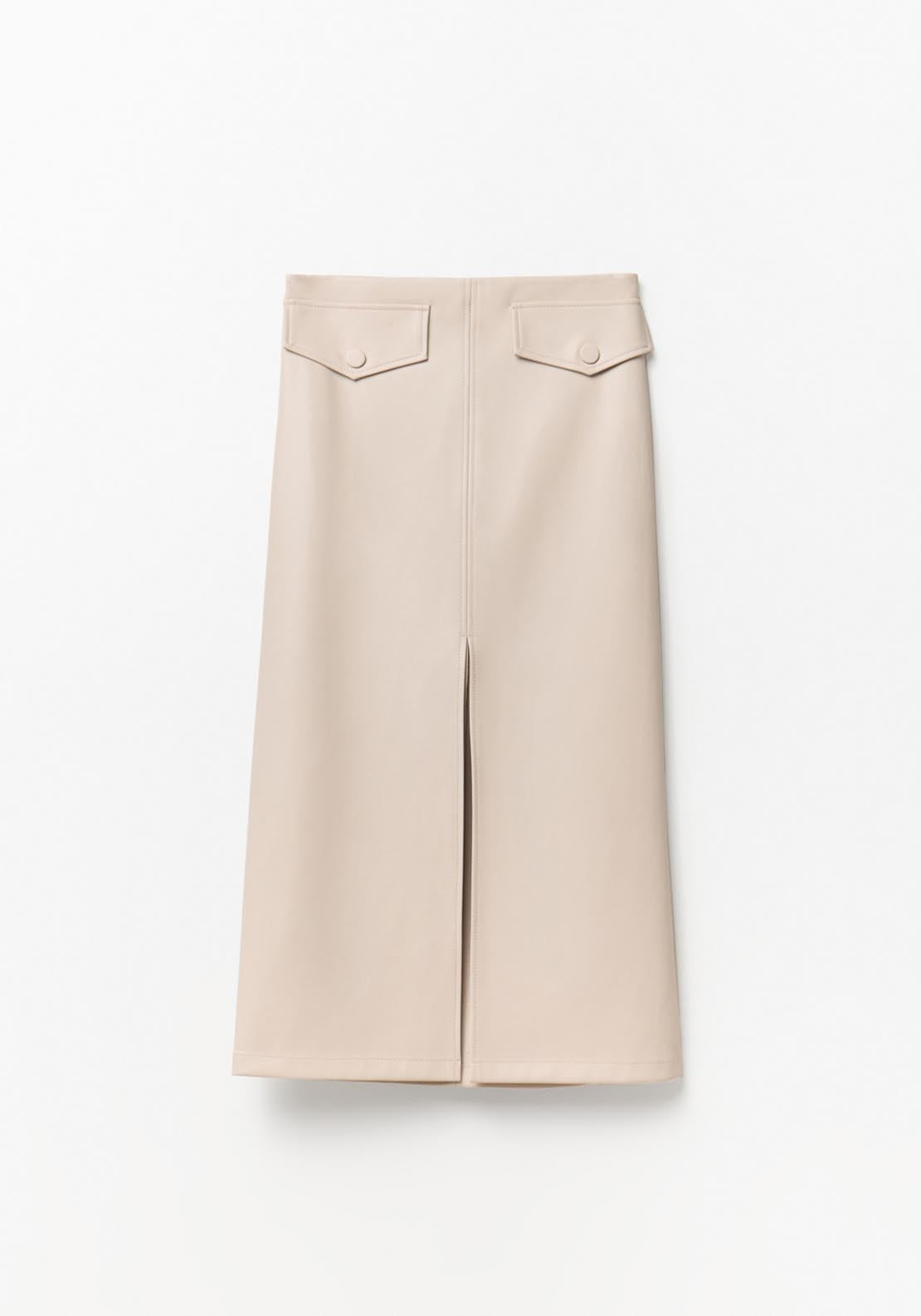 Tube Midi Skirt - Cream