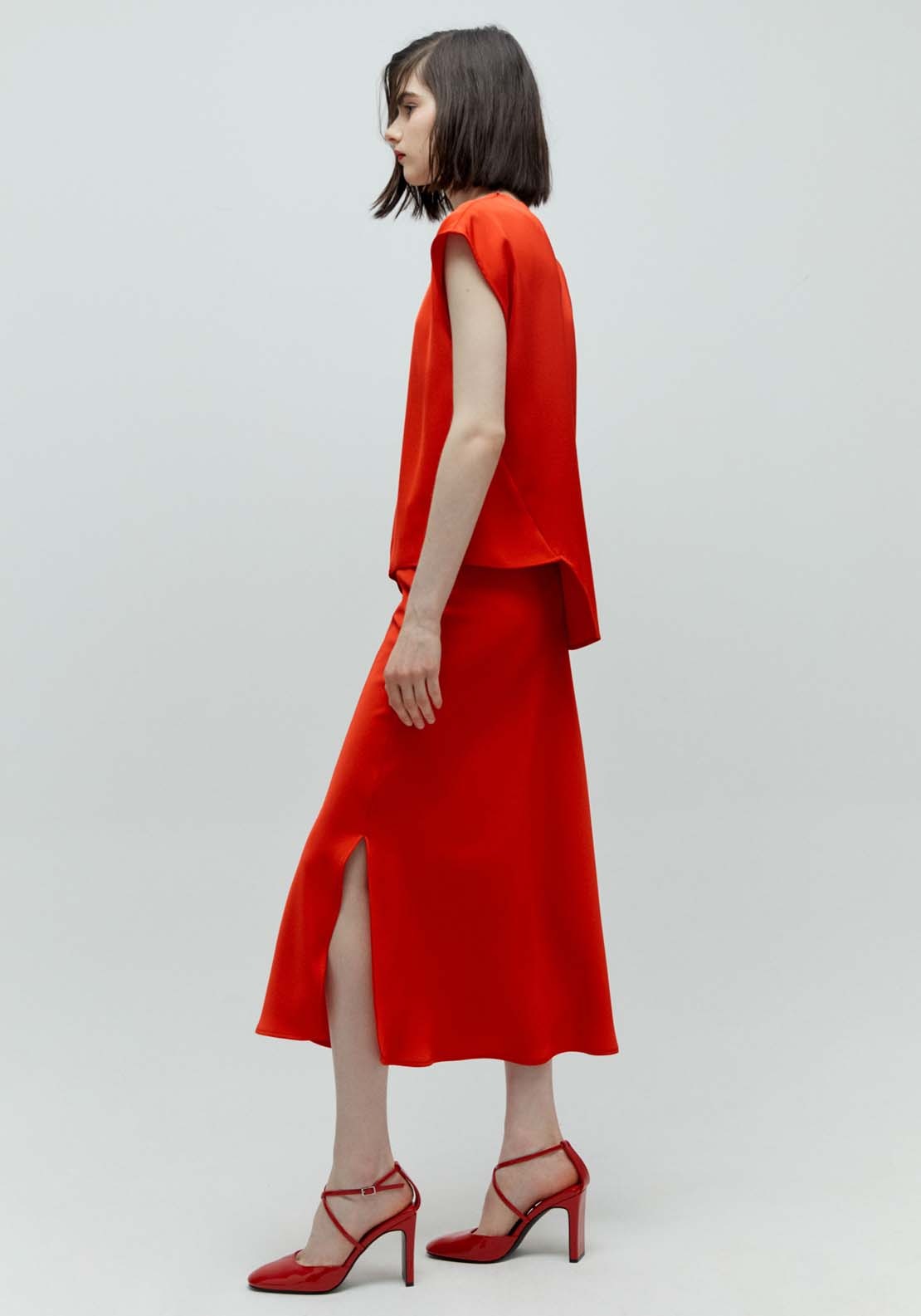 Sfera Asymmetrical top - Red 4 Shaws Department Stores