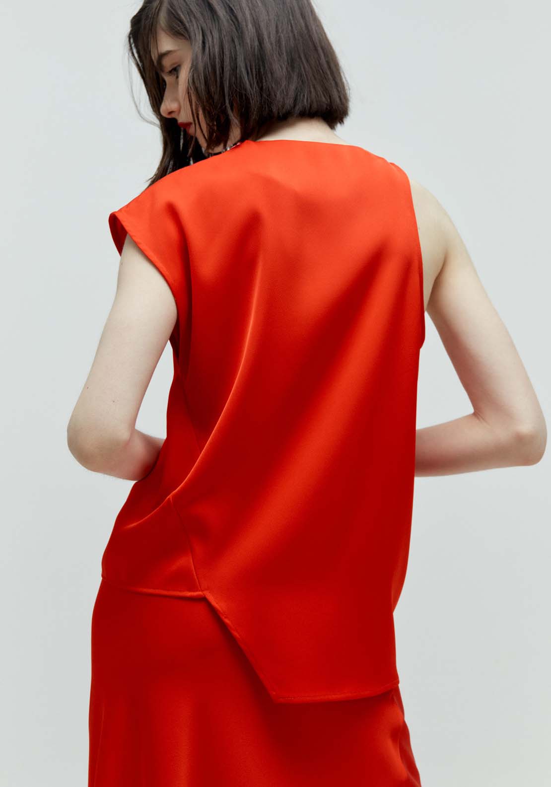 Sfera Asymmetrical top - Red 2 Shaws Department Stores