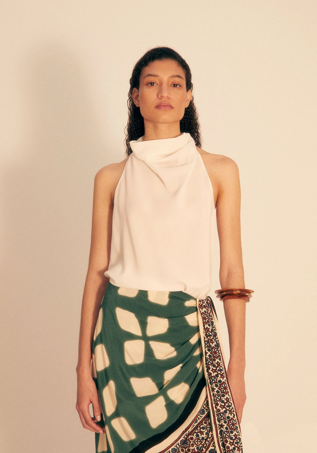 Halterneck Top - Cream