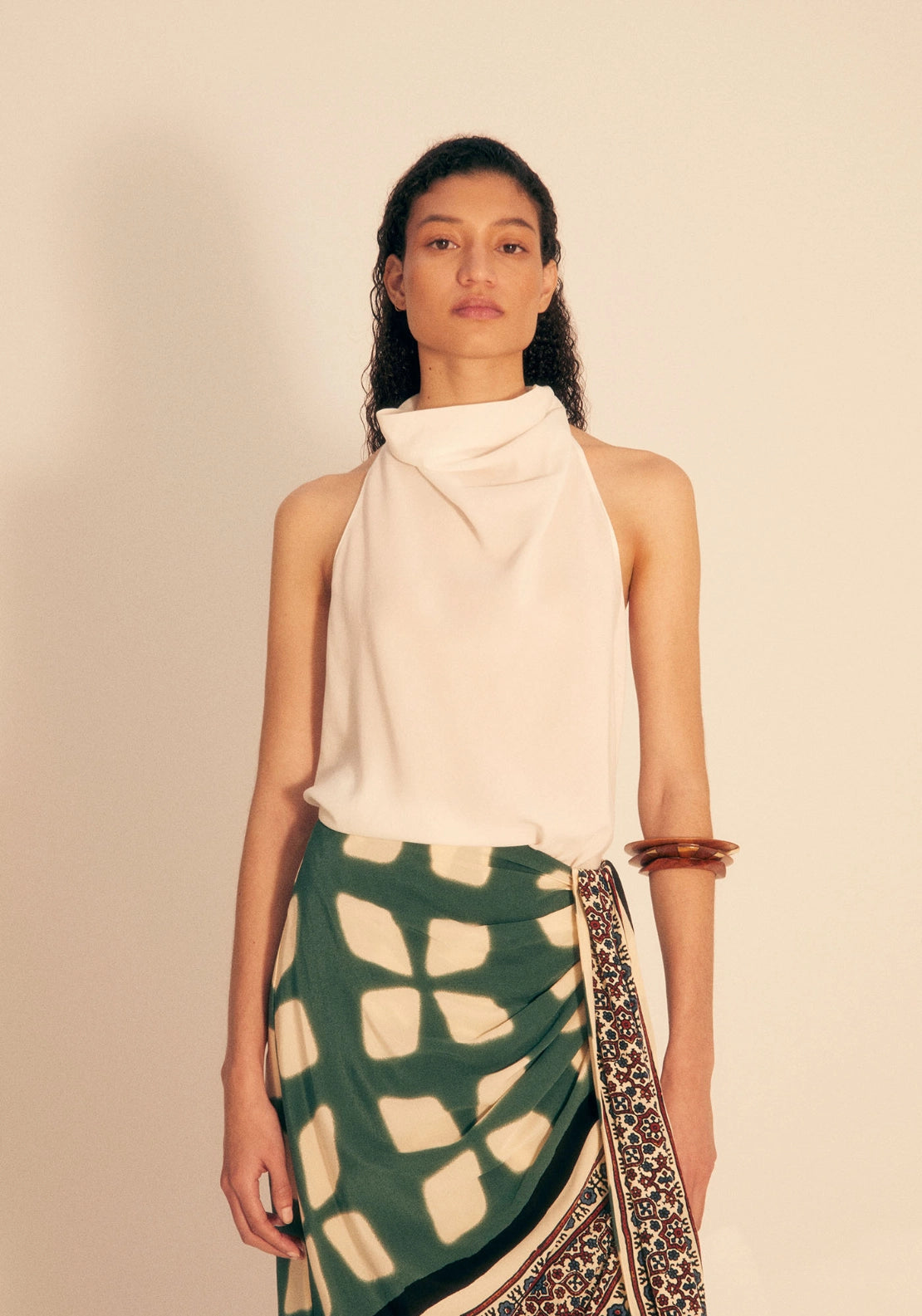 Halterneck Top - Cream