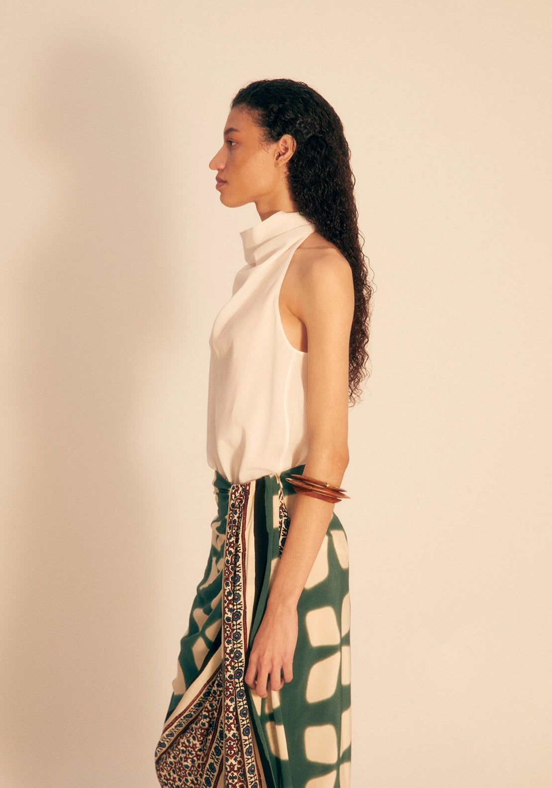 Halterneck Top - Cream
