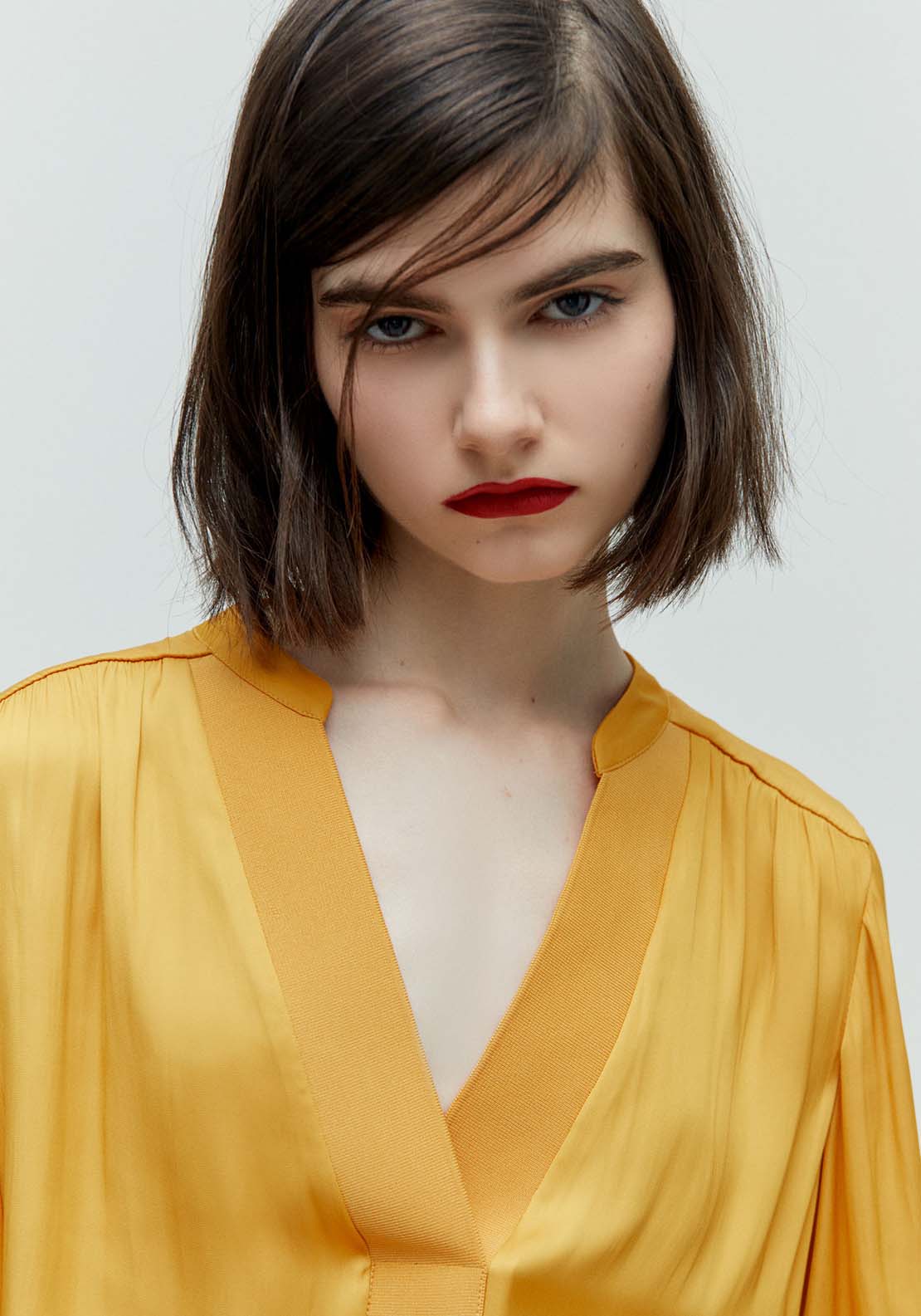 Sfera Loose-fit shirt - Mustard 3 Shaws Department Stores