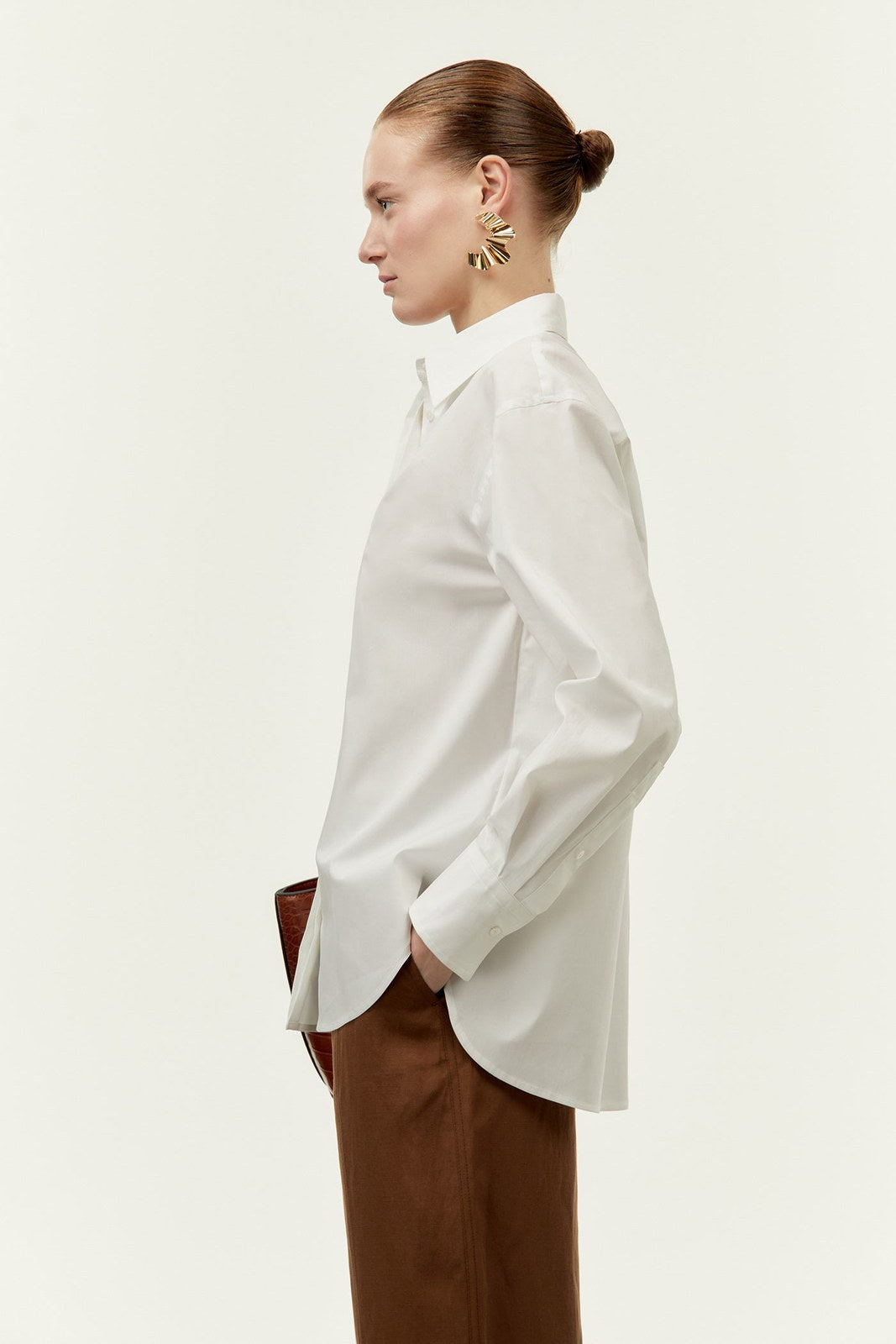 Sfera Poplin shirt - White 3 Shaws Department Stores