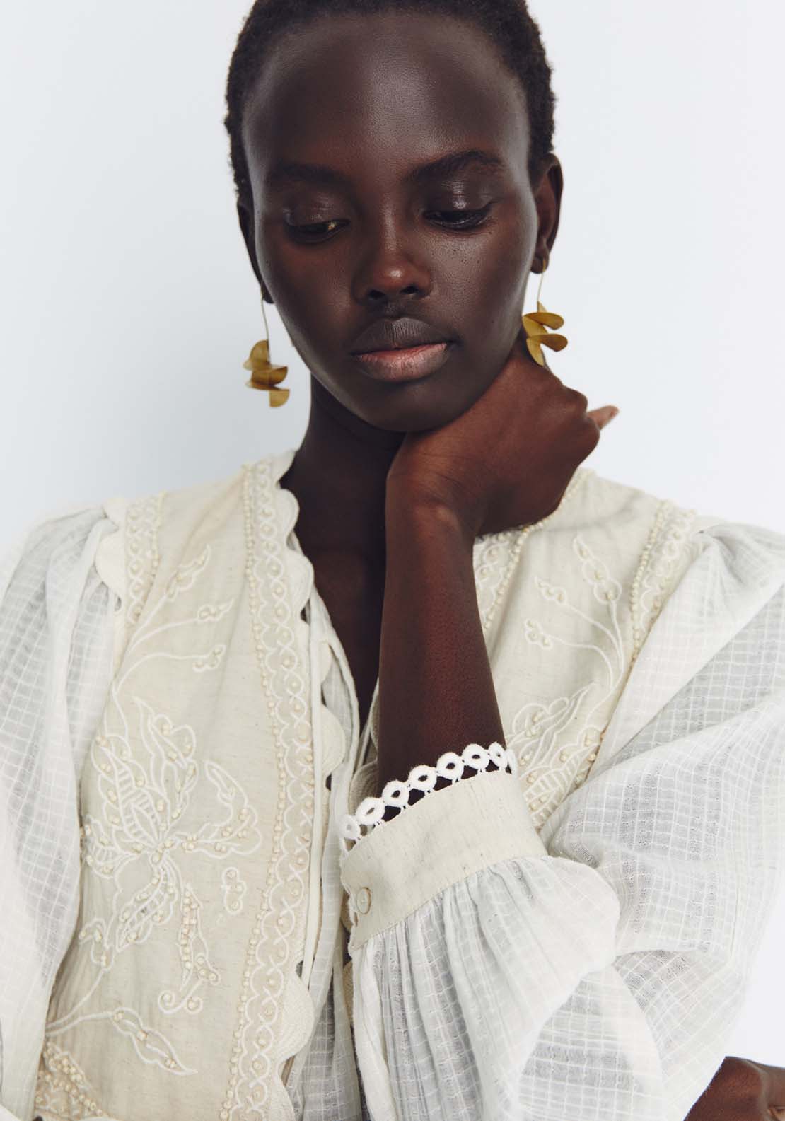 Sfera Matching Blouse And Waistcoat - Off White 4 Shaws Department Stores