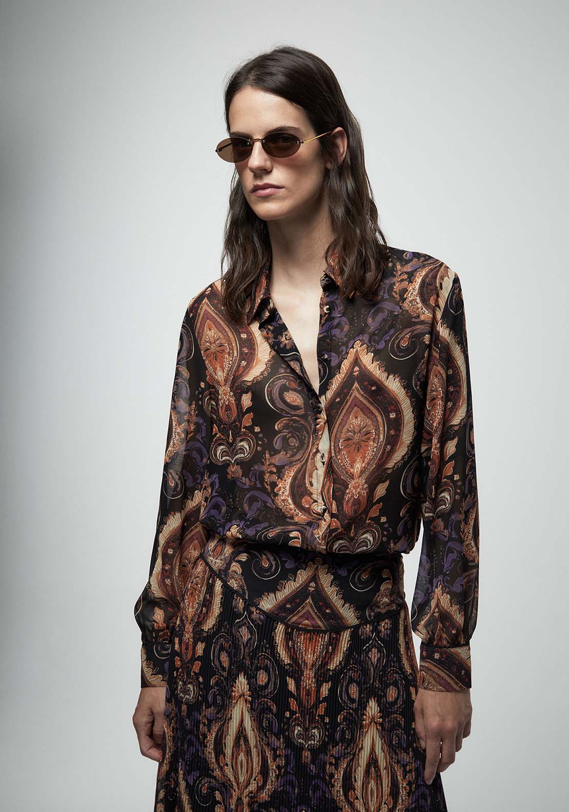 Paisley Shirt - Black
