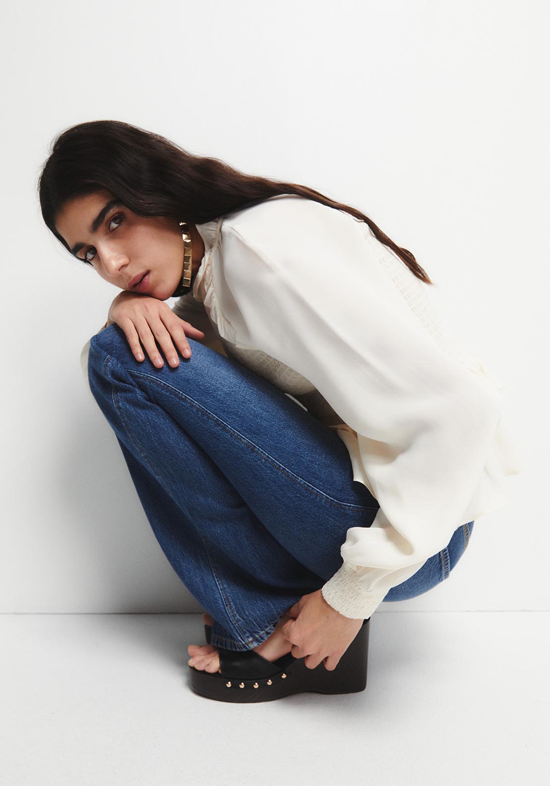 Loose Fit Top - Cream