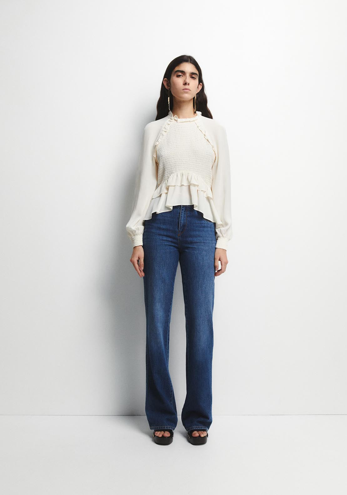 Loose Fit Top - Cream