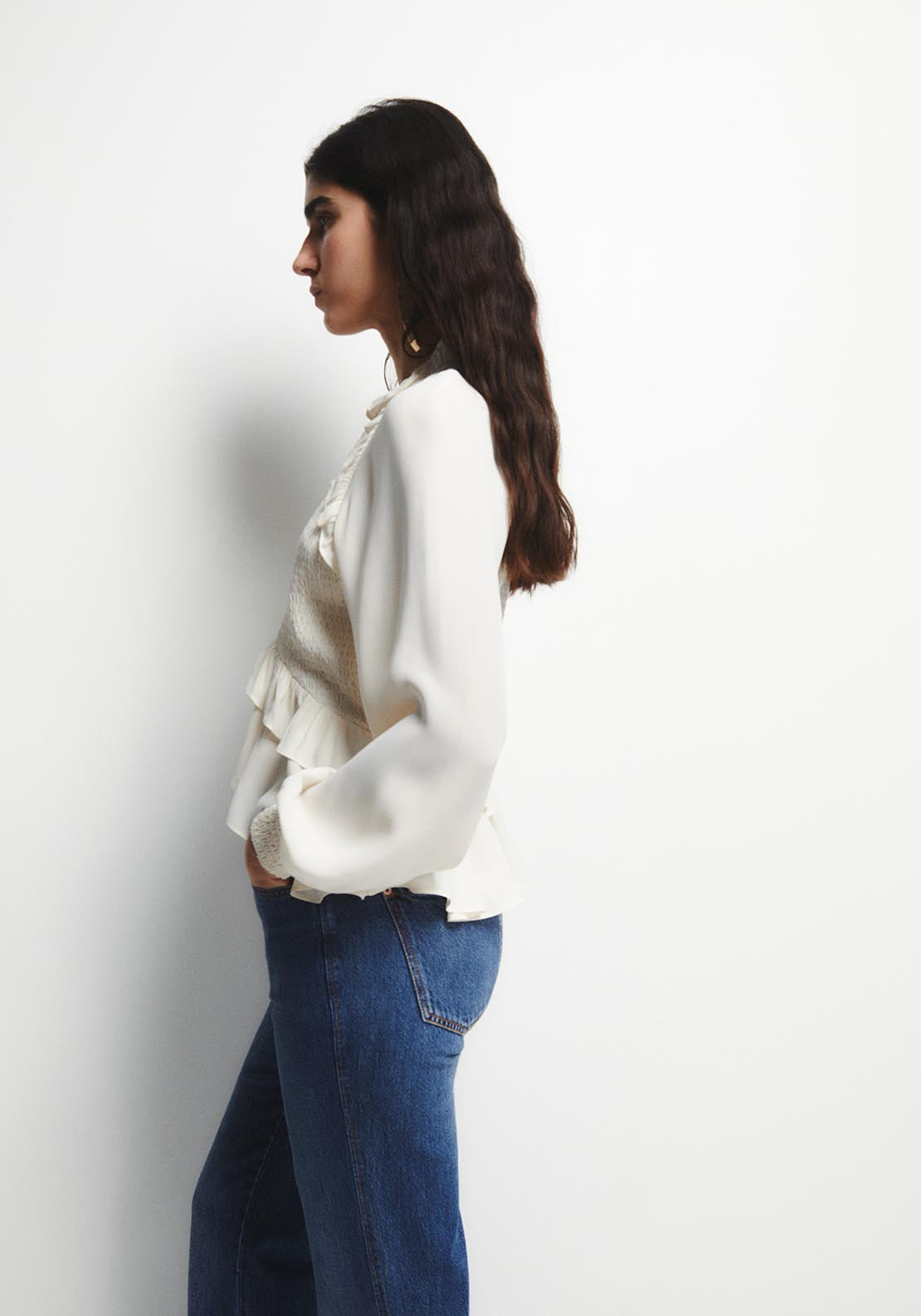 Loose Fit Top - Cream