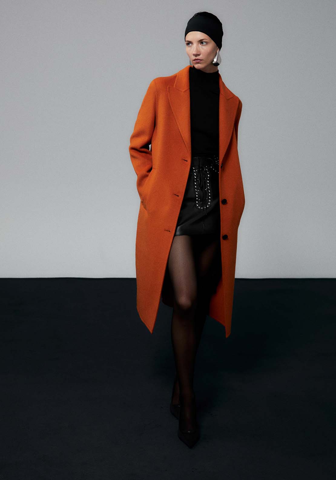 Sfera Handmade Coat - Orange 1 Shaws Department Stores