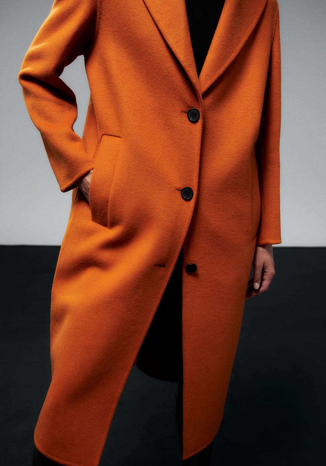 Sfera Handmade Coat - Orange 4 Shaws Department Stores
