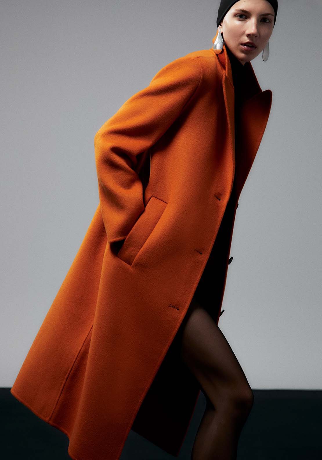 Sfera Handmade Coat - Orange 2 Shaws Department Stores