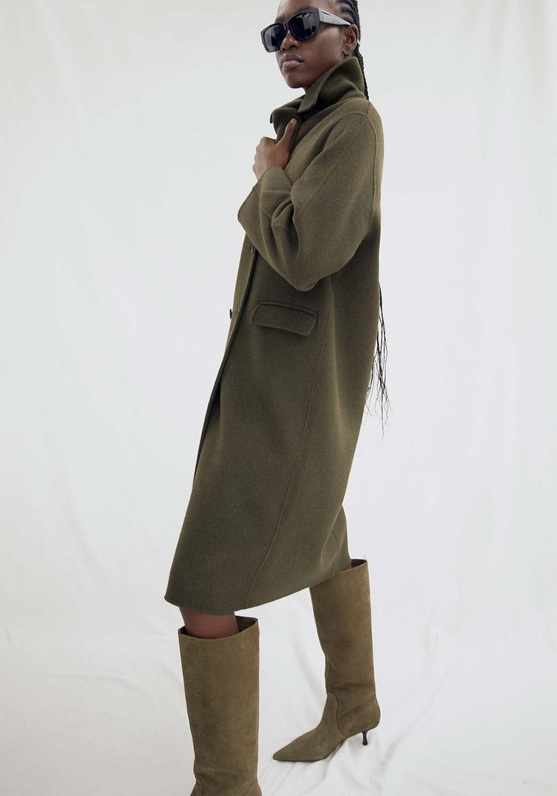 Sfera Khaki Handmade Coat - Khaki 3 Shaws Department Stores