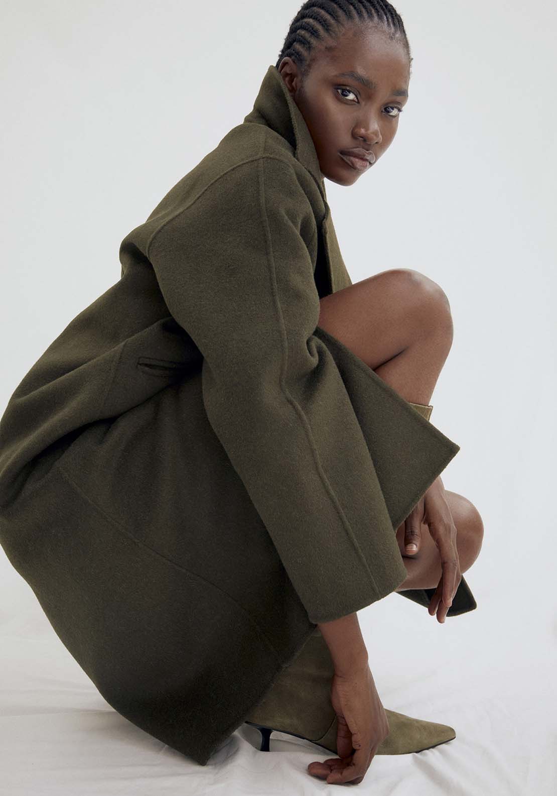 Sfera Khaki Handmade Coat - Khaki 5 Shaws Department Stores