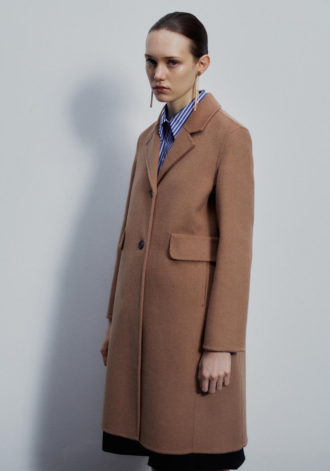Sfera Short handmade coat - Camel 4 Shaws Department Stores