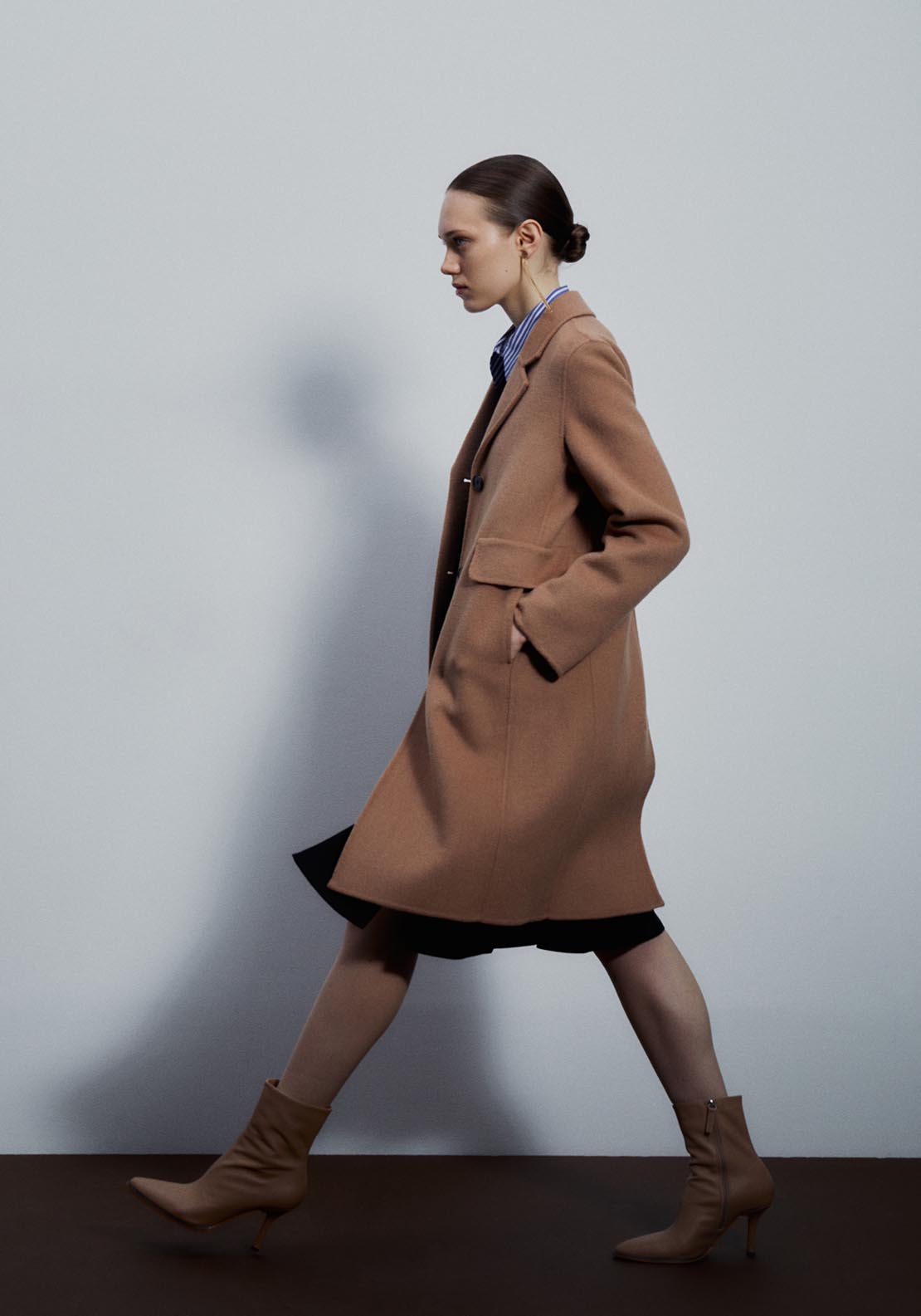 Sfera Short handmade coat - Camel 2 Shaws Department Stores