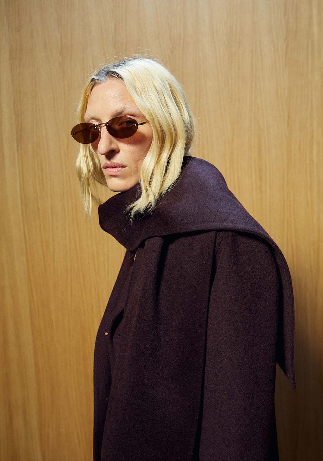 Matching Scarf Handmade Coat - Red