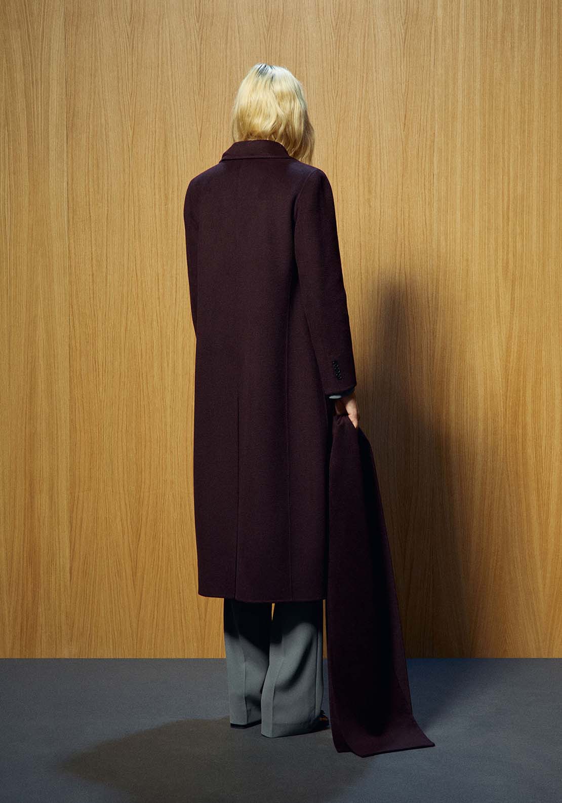 Matching Scarf Handmade Coat - Red