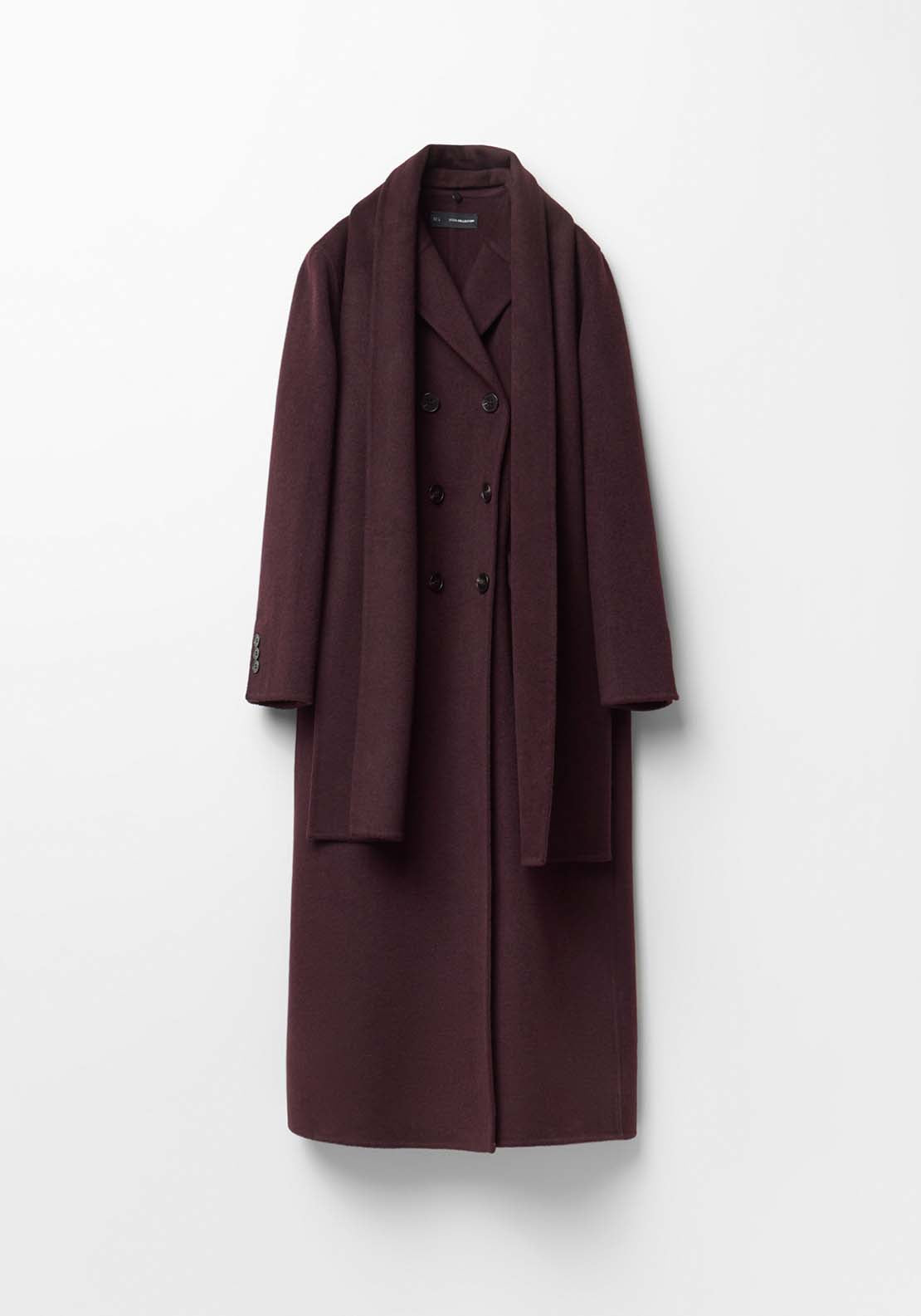 Matching Scarf Handmade Coat - Red