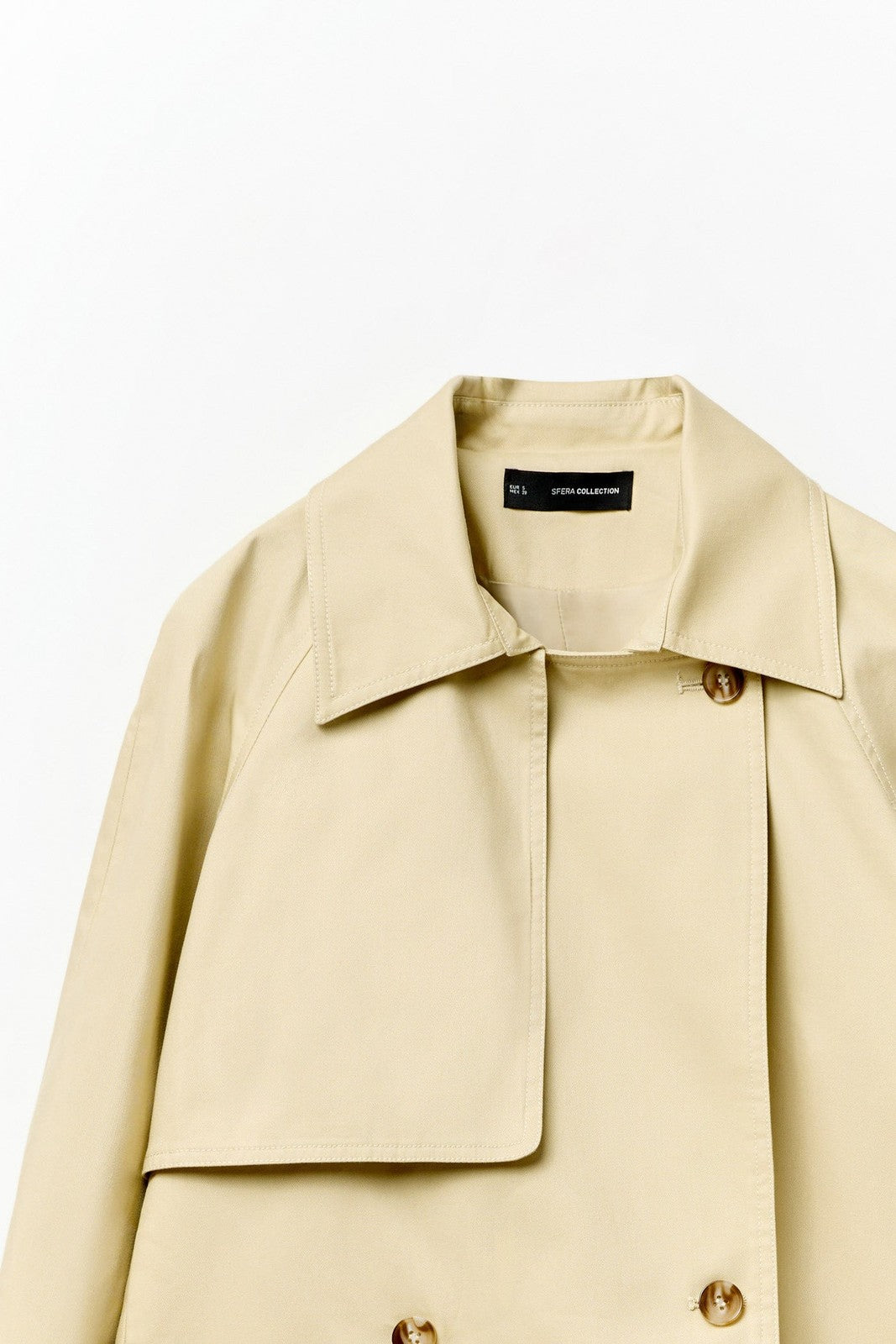 Sfera Short trench coat - Camel 7 Shaws Department Stores