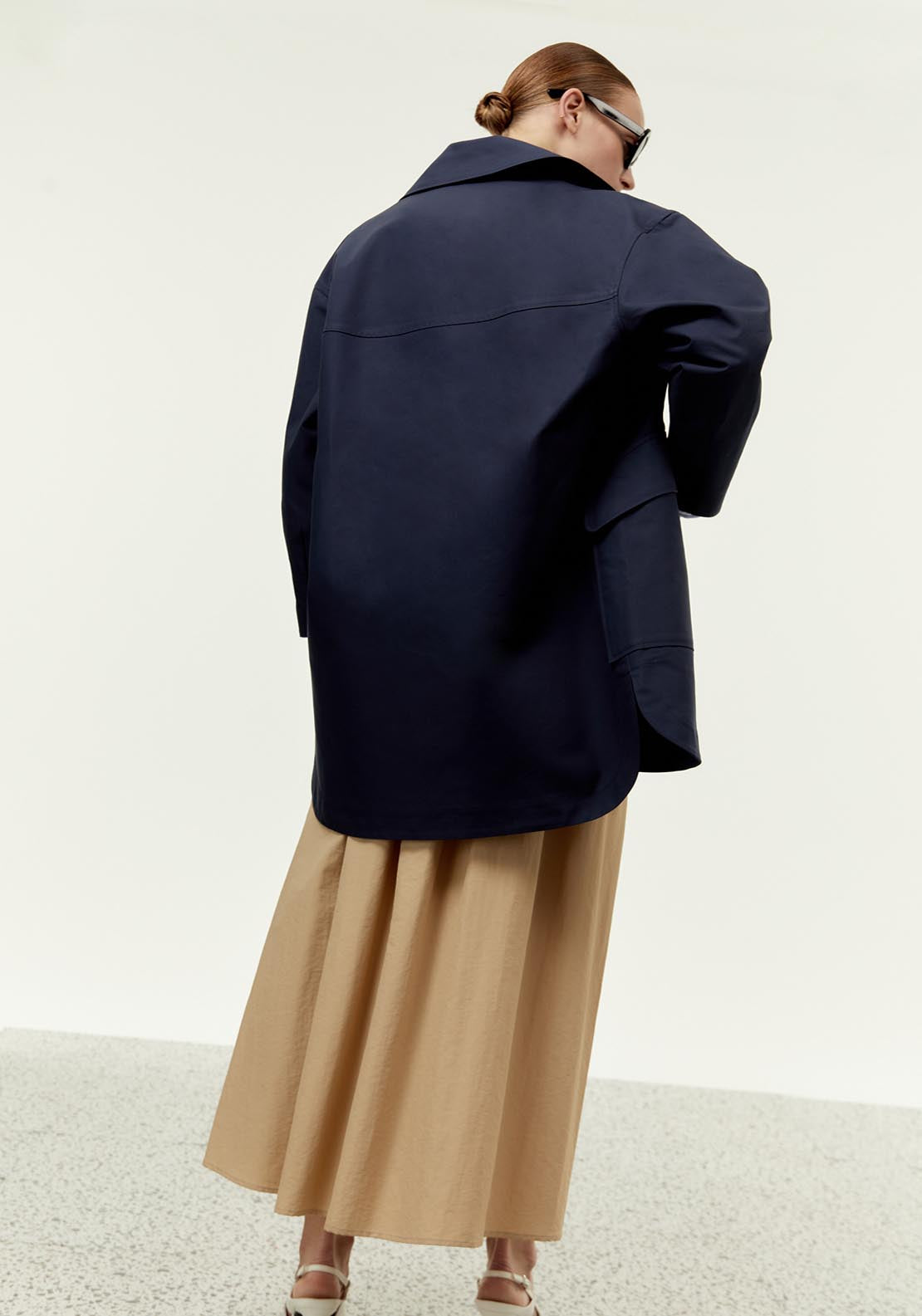 Sfera Pockets cotton parka - Blue 7 Shaws Department Stores