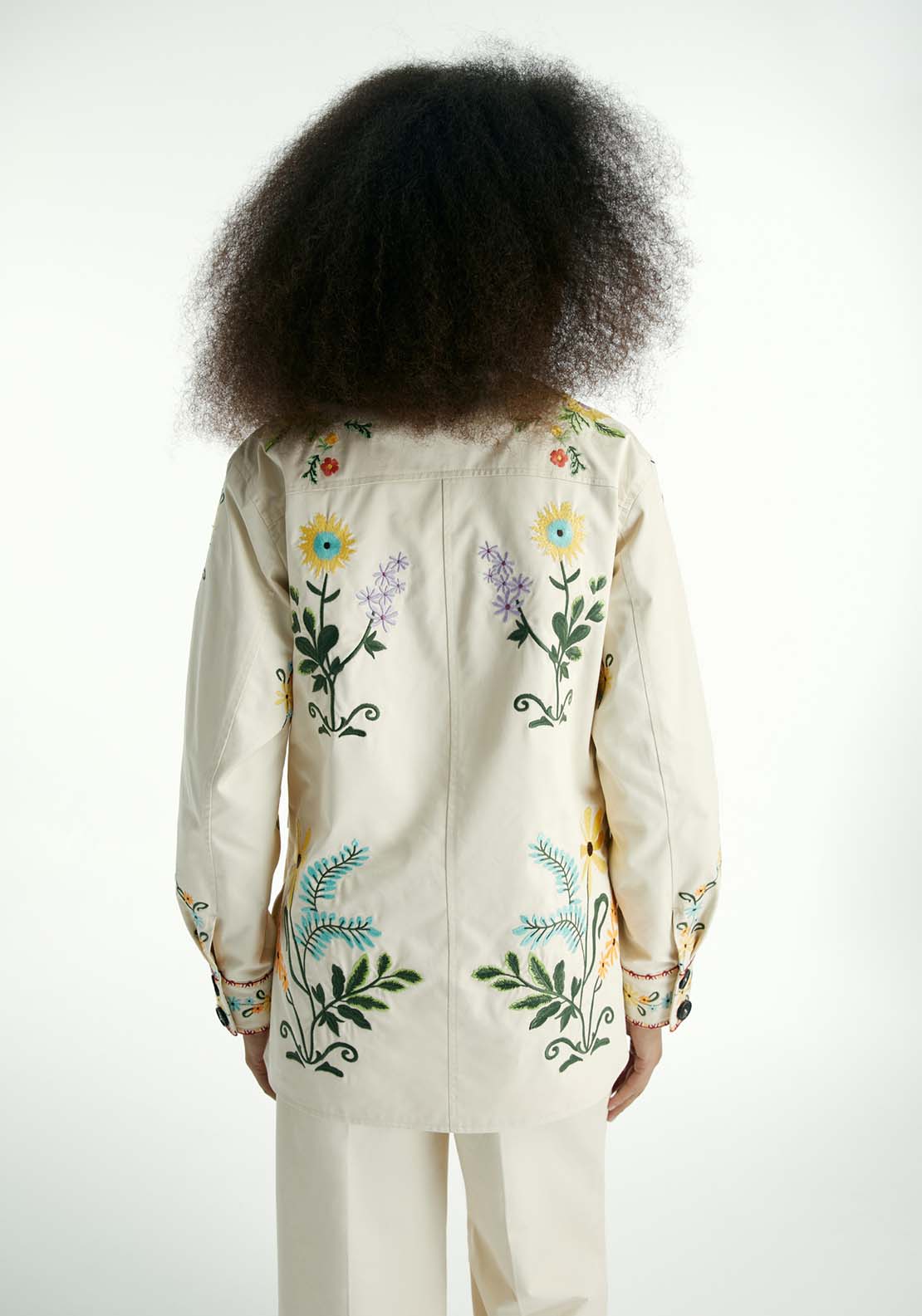 Sfera Embroidered Parka - Off White 2 Shaws Department Stores
