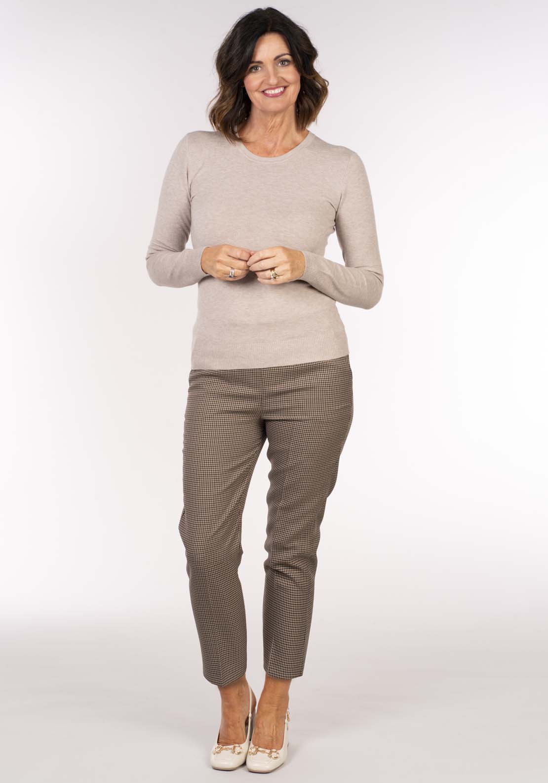 Tea Lane Basic Sweater - Fangal Melange 3 Shaws Department Stores