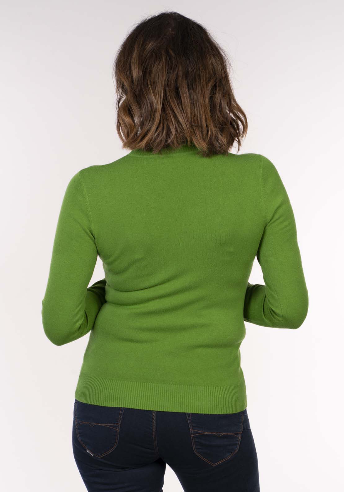 Tea Lane Perkins Neck Sweater - Green 4 Shaws Department Stores