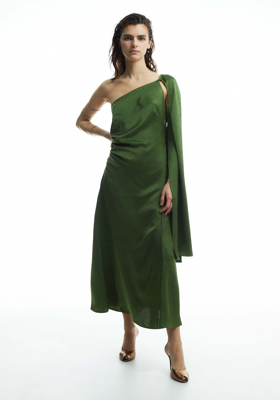 Sfera Plain asymmetrical dress 1 Shaws Department Stores