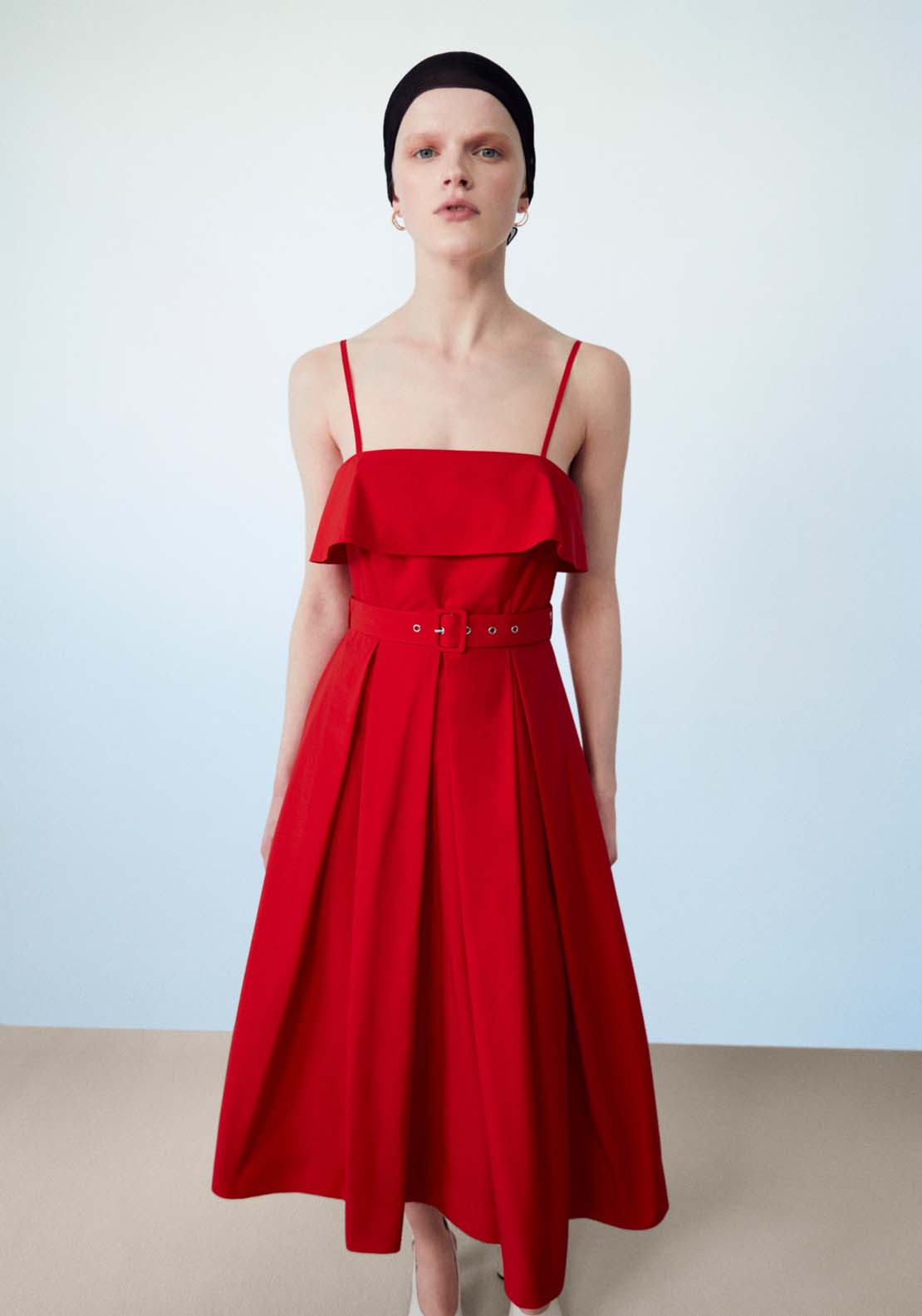 Sfera Poplin Dress With Belt 3 Shaws Department Stores