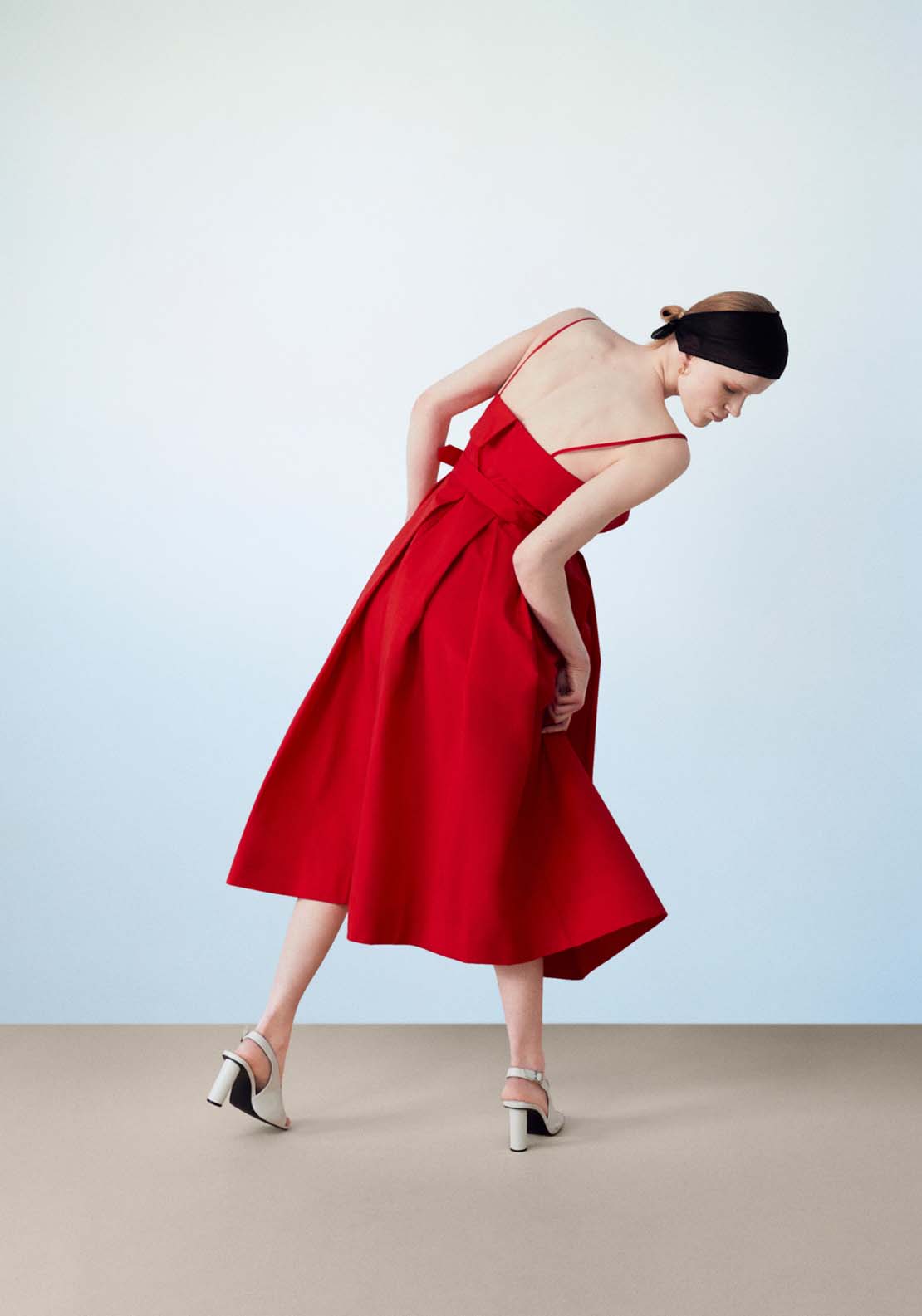 Sfera Poplin Dress With Belt 2 Shaws Department Stores