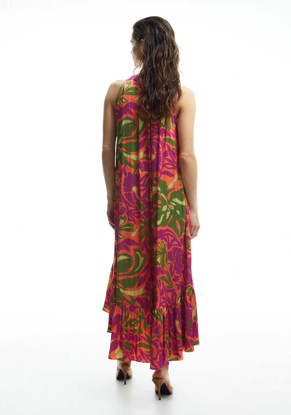 Sfera Printed halter-neck dress 8 Shaws Department Stores