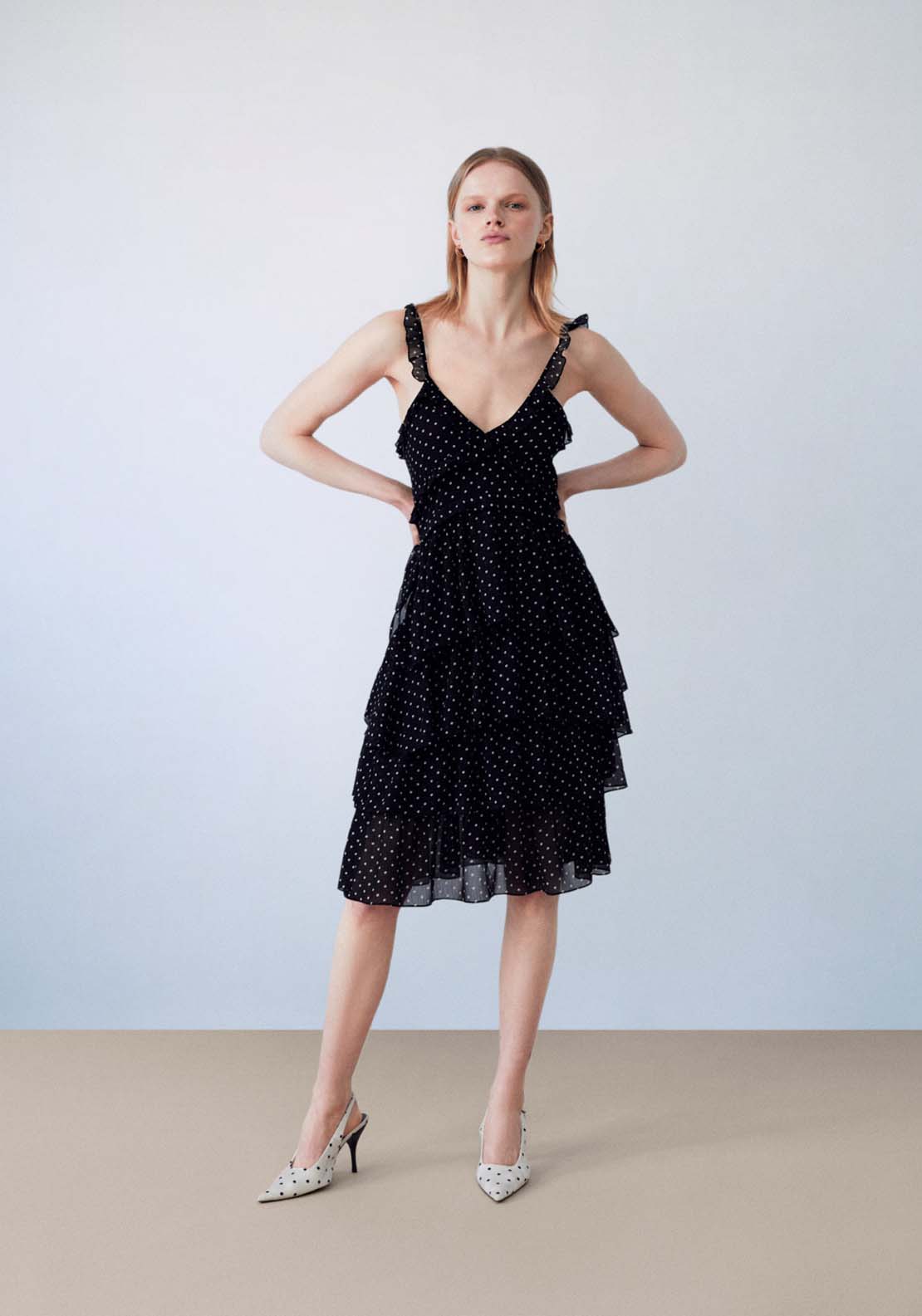 Sfera Ruffle Sleeveless Dress 1 Shaws Department Stores