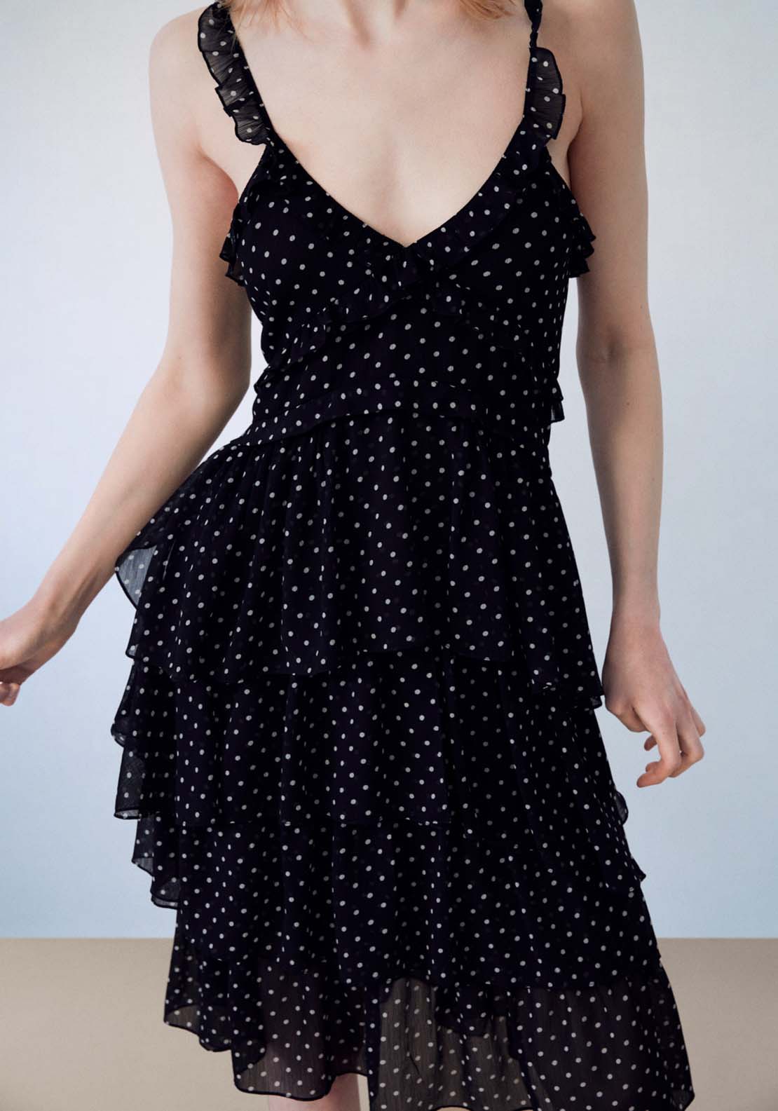 Sfera Ruffle Sleeveless Dress 4 Shaws Department Stores