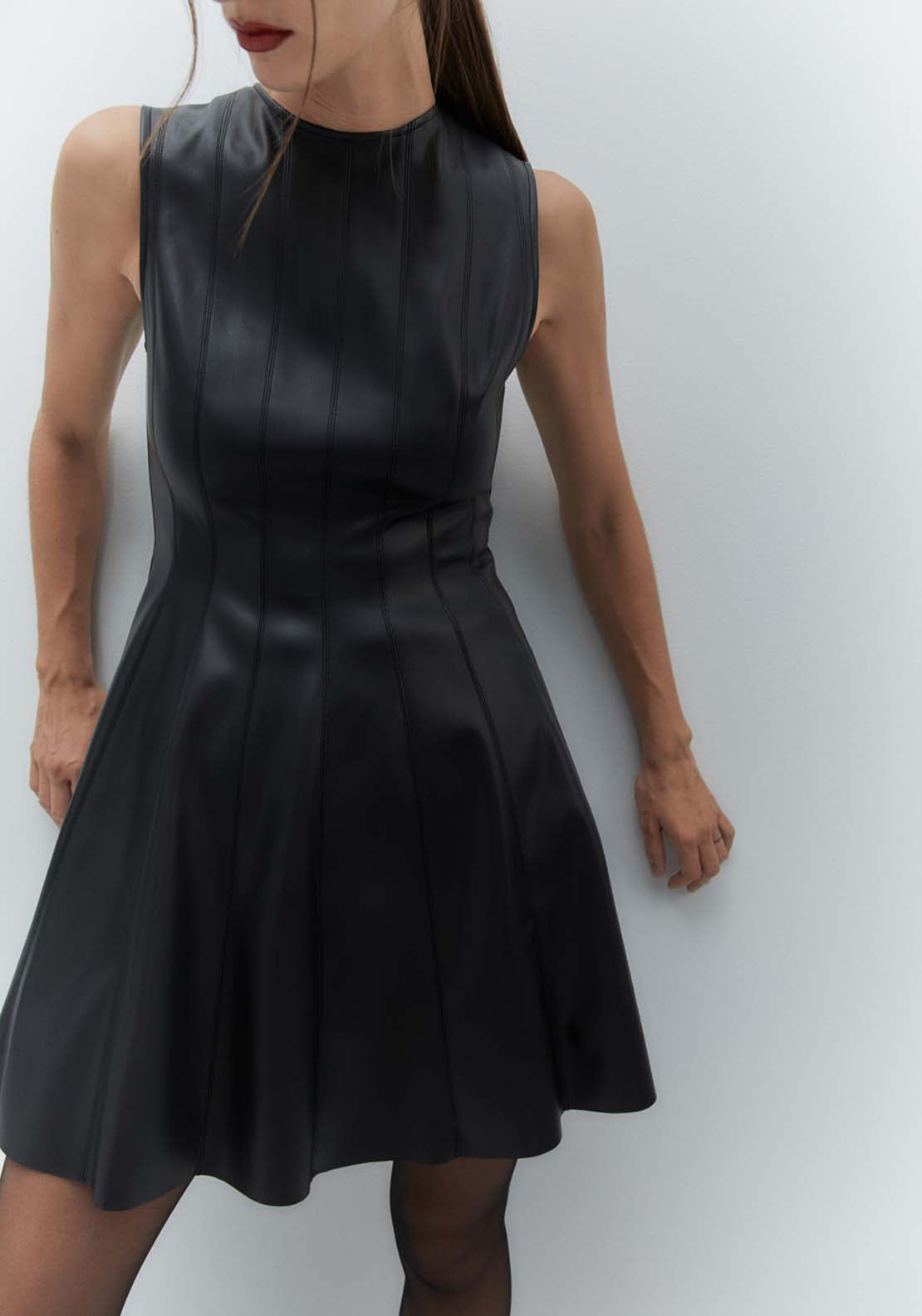Sfera Dress With Mini Flared Skirt - Black 1 Shaws Department Stores
