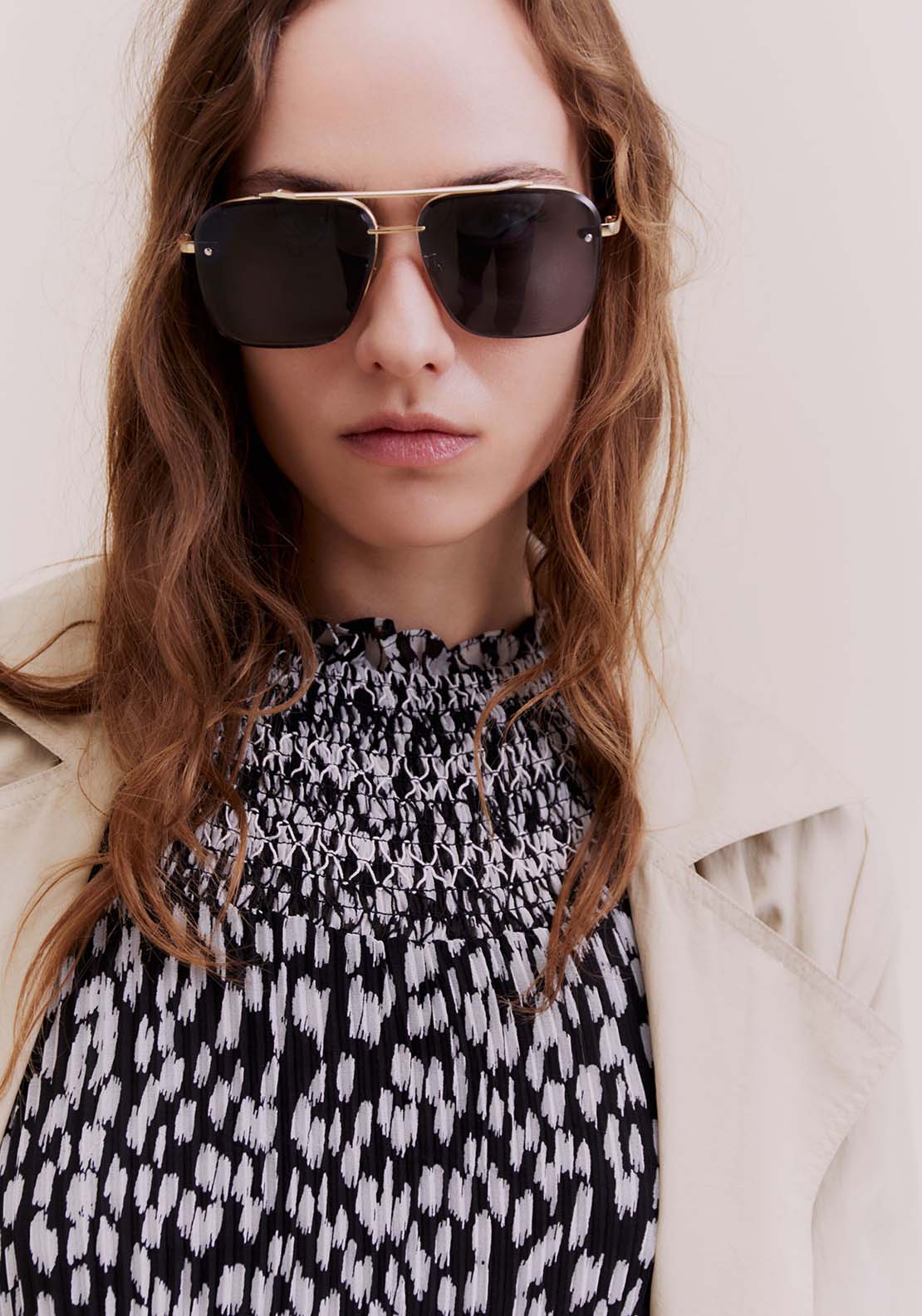 Sfera Printed mini dress - Black 7 Shaws Department Stores