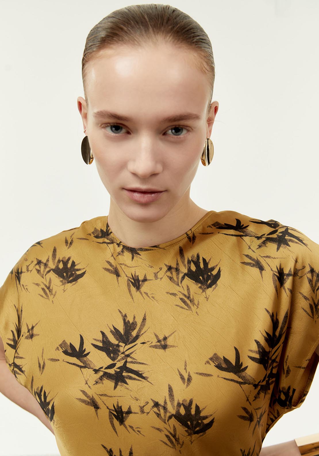 Sfera Flowers midi dress - Print Green 5 Shaws Department Stores