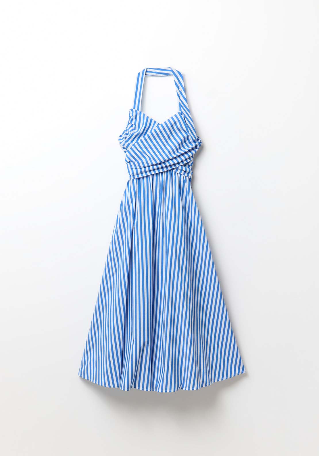 Sfera Stripes Tie Detail Dress - Blue 6 Shaws Department Stores