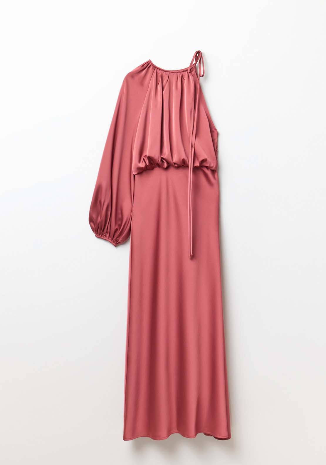 Sfera Plain Asymmetrical Dress - Plum 6 Shaws Department Stores