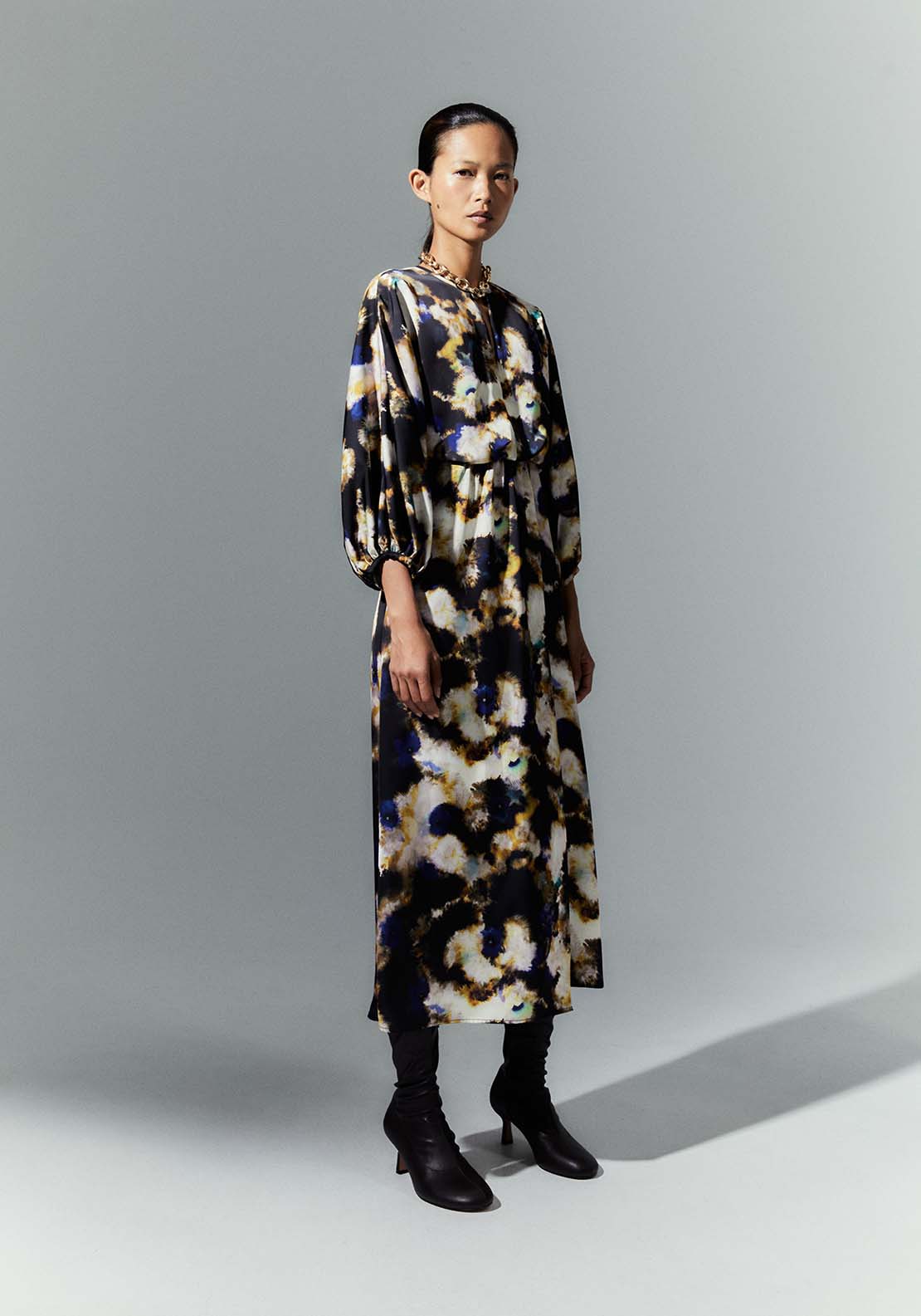 Long Sleeve Dress - Blue